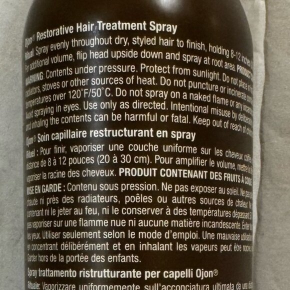 Ojon Intense Repair Restorative Hair Treatment Spray  WildcraftedBeauty 9oz300ml - Picture 9 of 11